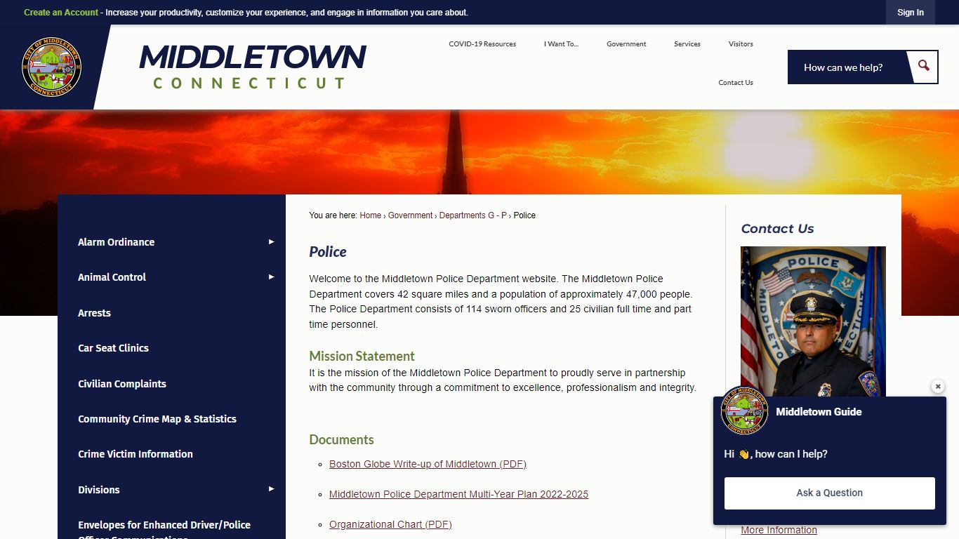 Police | Middletown, CT